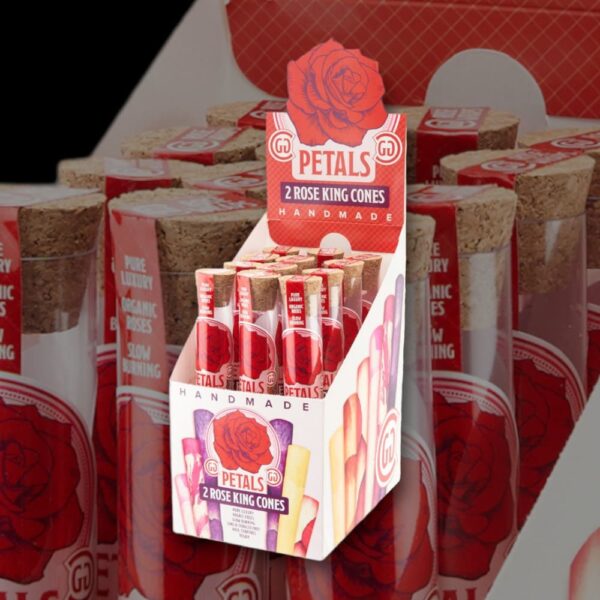 Carton of Rosette Rose Petal Cones