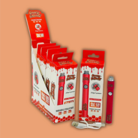 510 Thread Spinner Battery, 5 count display package, matte red colorway